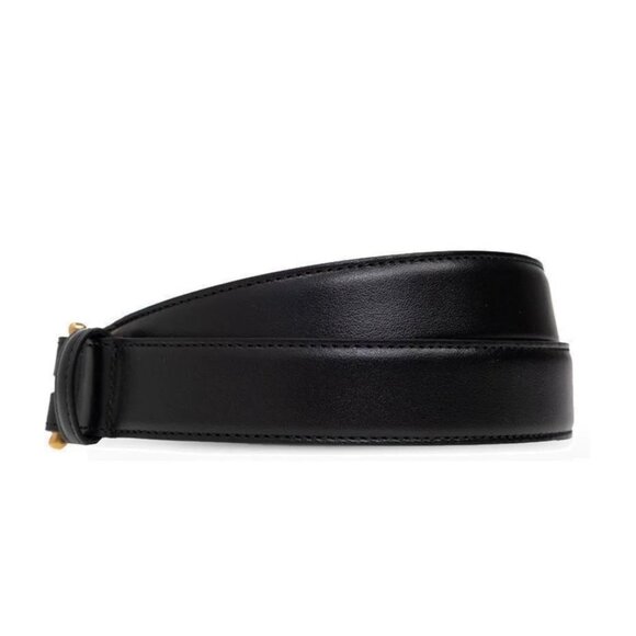 Gucci GG Rectangular Monogram Leather Single Buckle Belt Black 90cm - Picture 3 of 7